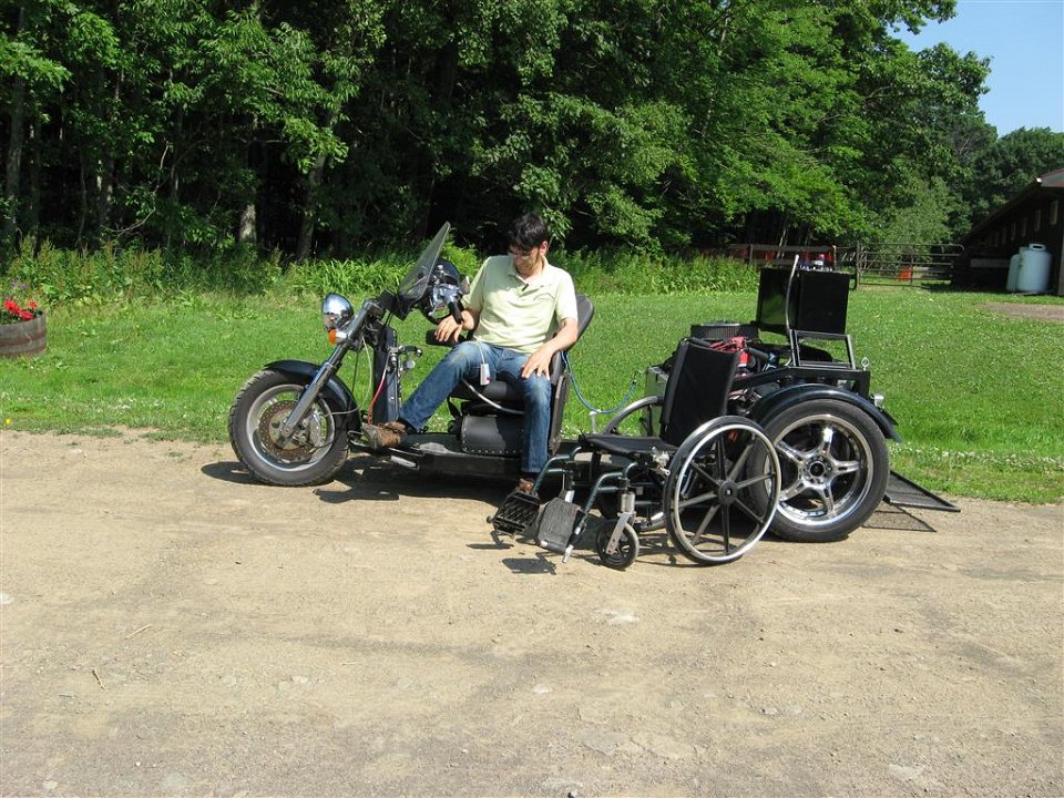 WOW! Wheelchair Accessible Custom Trike with Glide'n Go Lift System